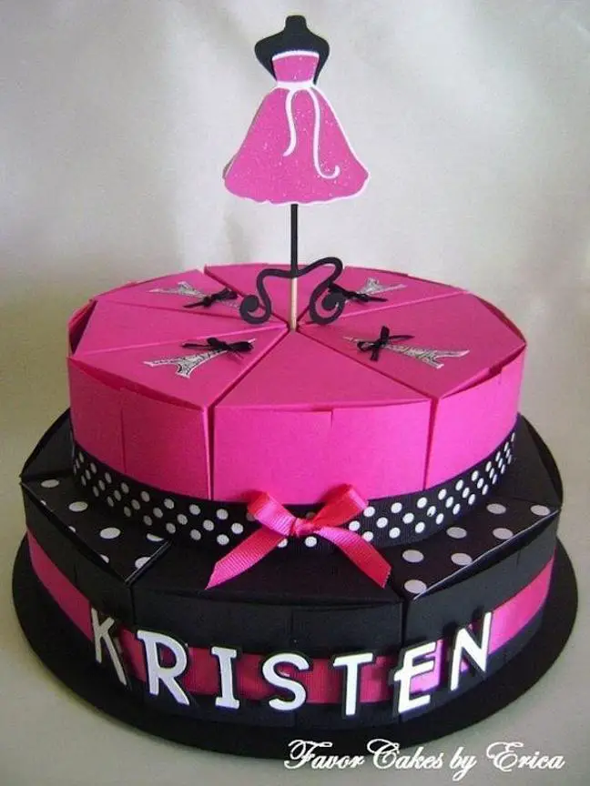 dress birthday cake