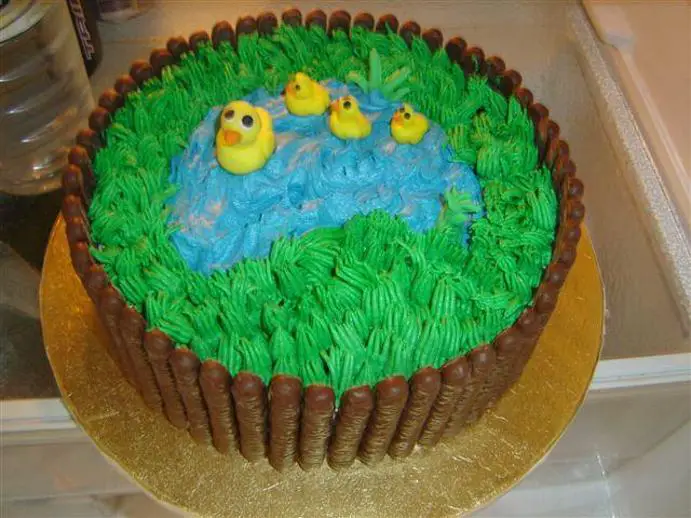 duck pond birthday cake