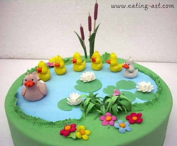 duck pond birthday cake
