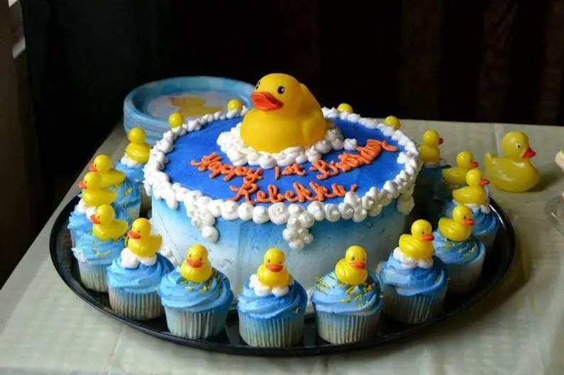 ducky birthday cake