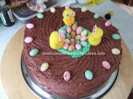 easter egg birthday cake