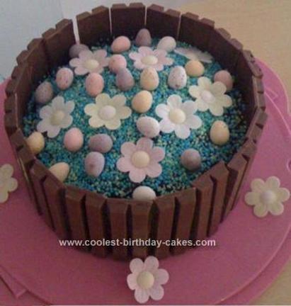 easter egg birthday cake