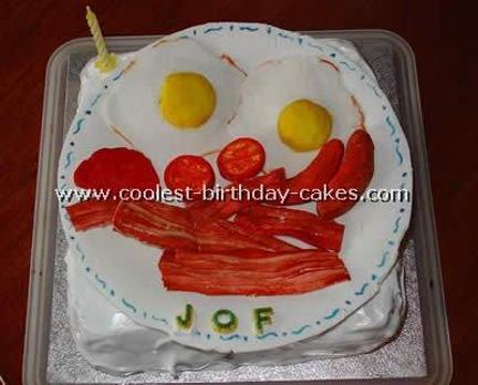 egg birthday cake