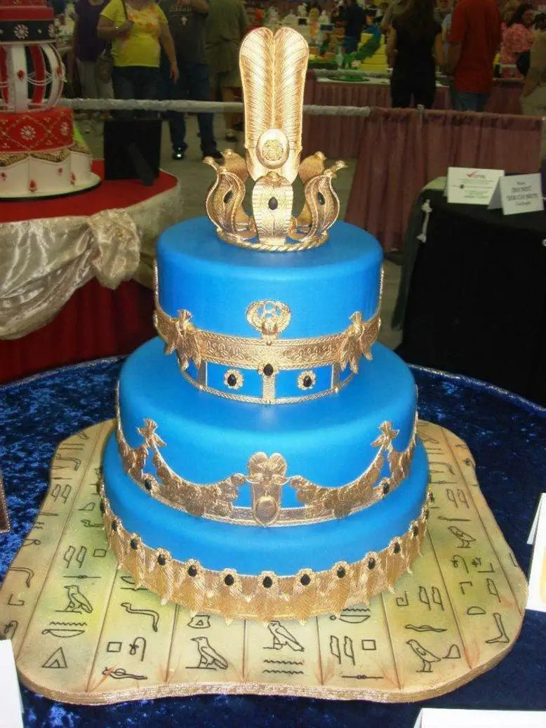 egyptian themed birthday cake