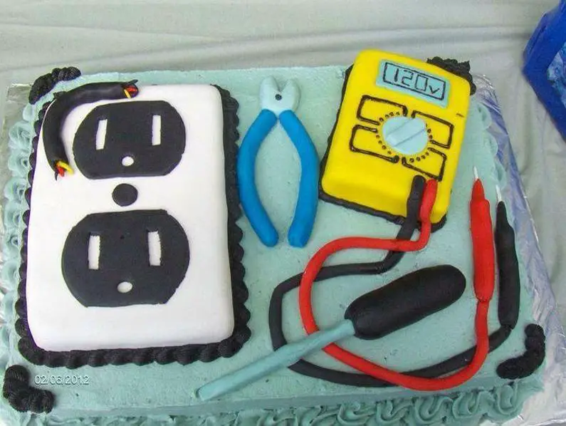 electricians birthday cake