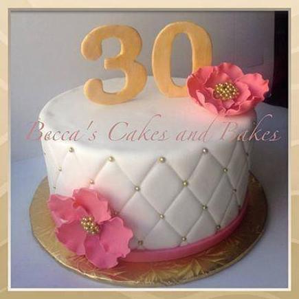 elegant 30th birthday cakes