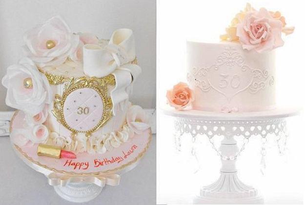 elegant 30th birthday cakes