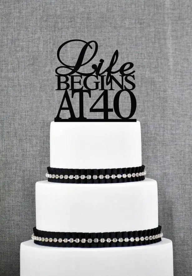 elegant 40th birthday cakes