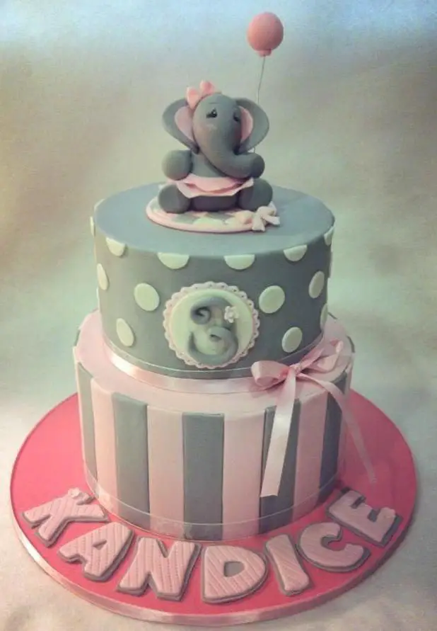 elephant themed birthday cakes