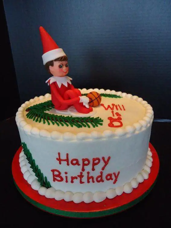elf on the shelf birthday cake