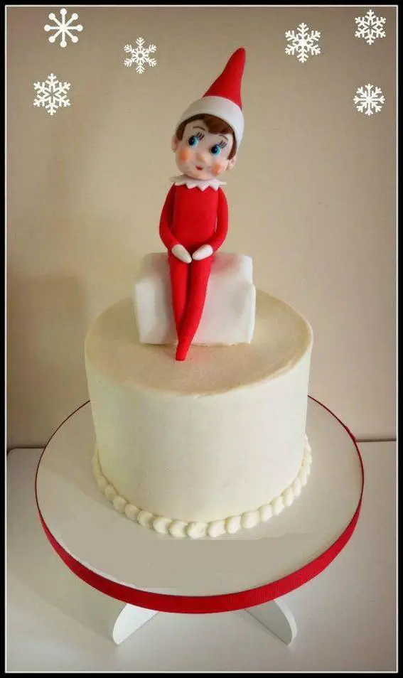 elf on the shelf birthday cake