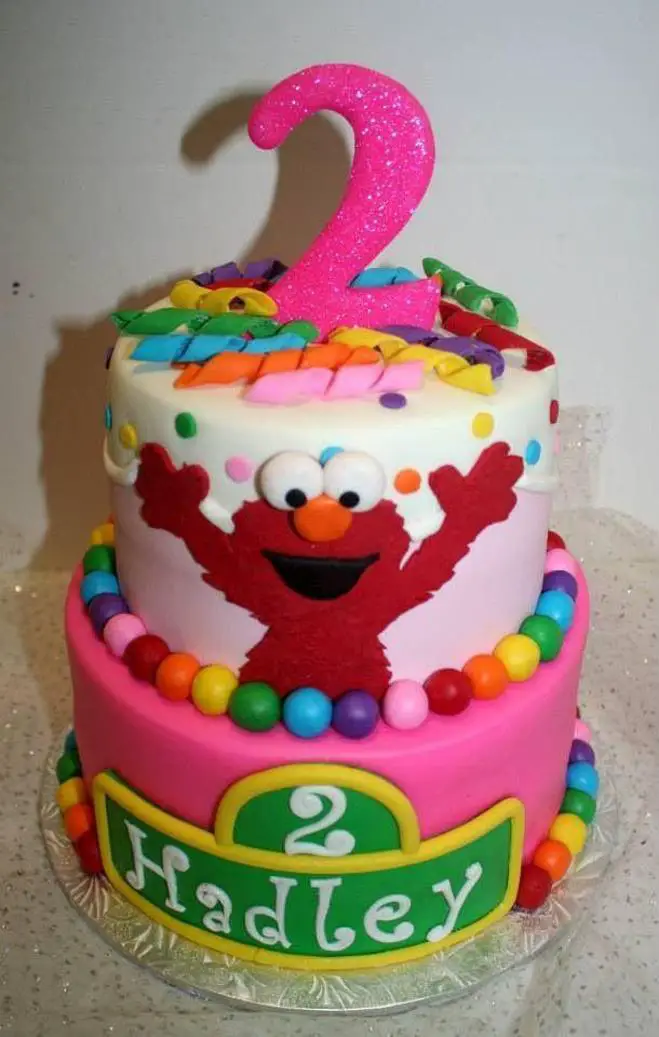elmo themed birthday cake