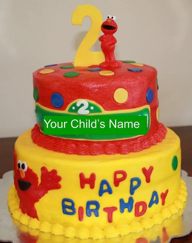 elmo themed birthday cake