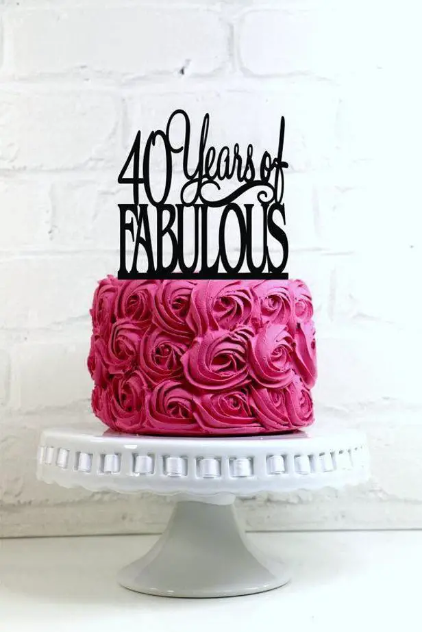 fabulous 40th birthday cakes
