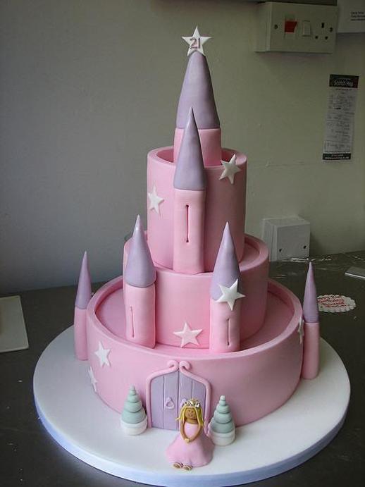 fairy castle birthday cake