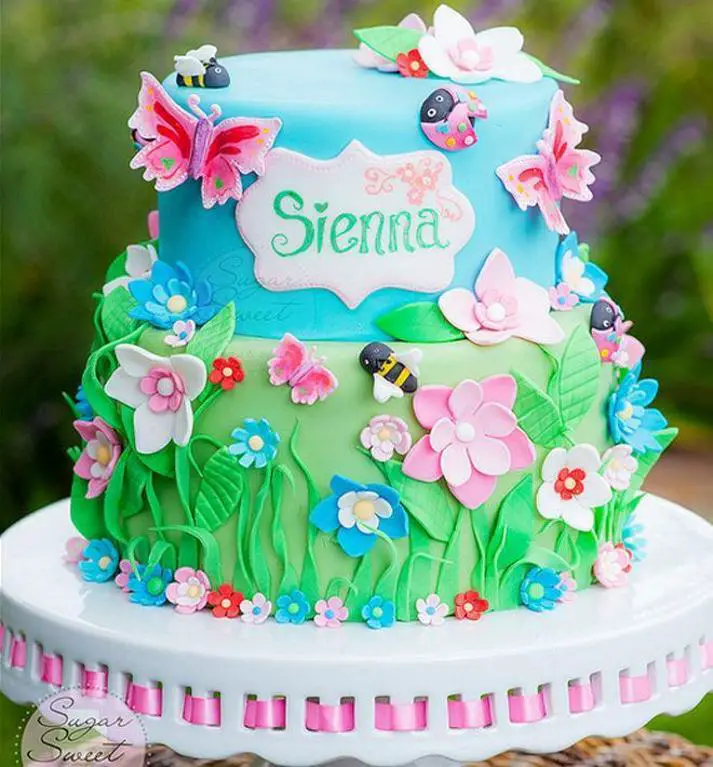 fairy themed birthday cake