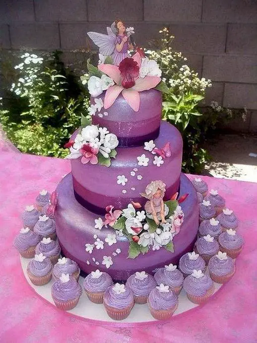 fairy themed birthday cakes