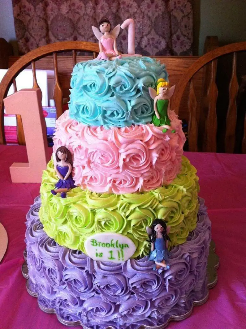 fairy themed birthday cakes