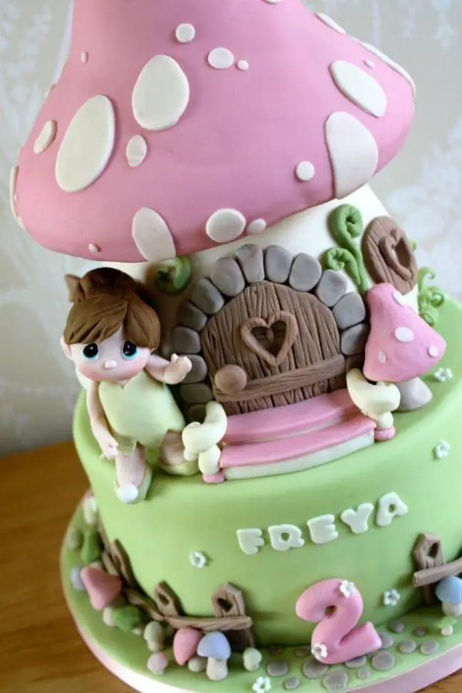 fairy toadstool birthday cakes