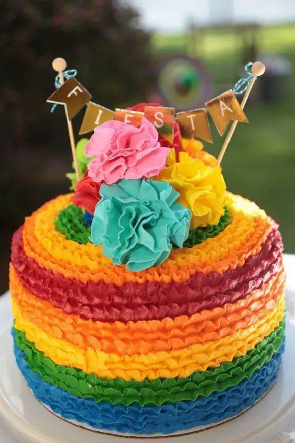 fiesta themed birthday cakes