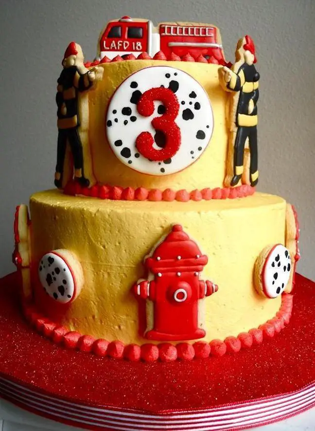 fireman birthday cakes