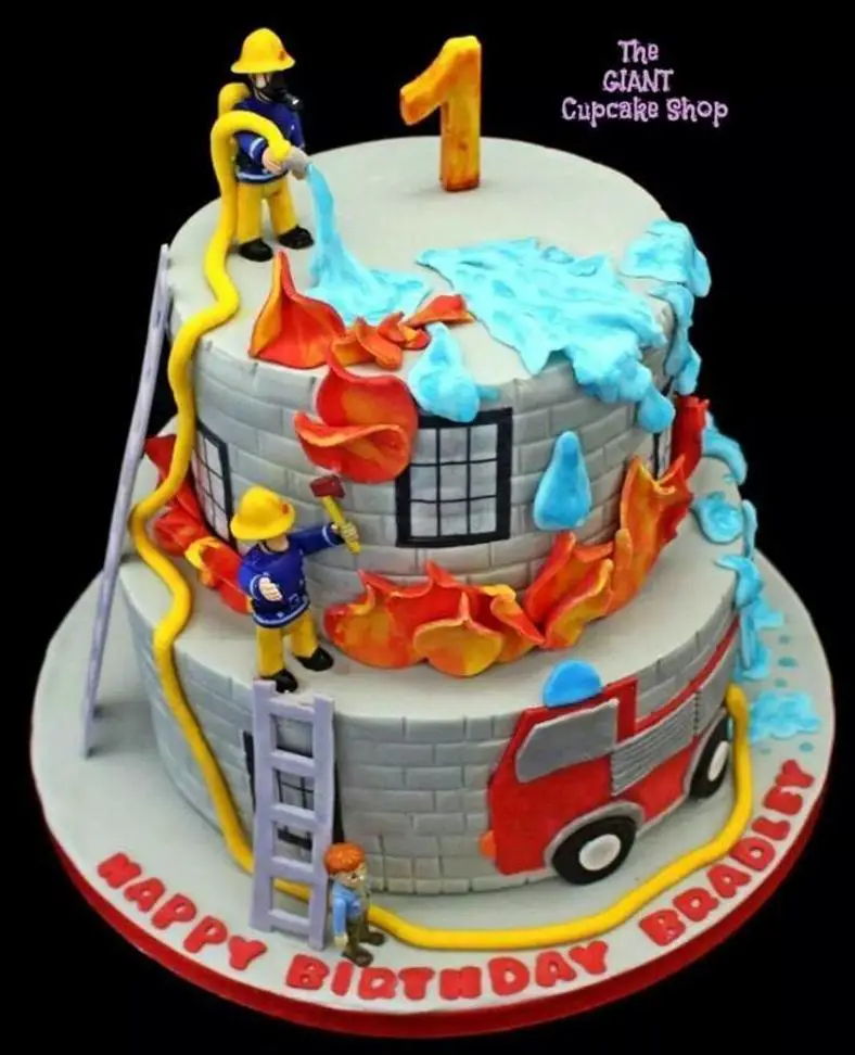 fireman sam birthday cake