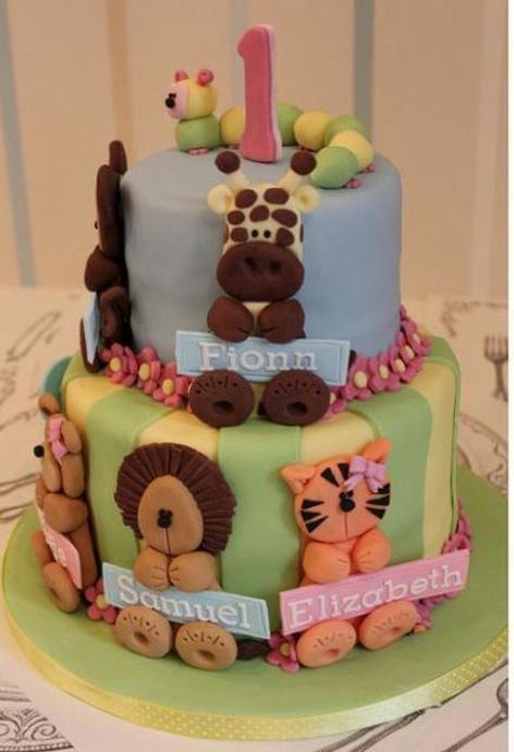 first year birthday cakes baby girl