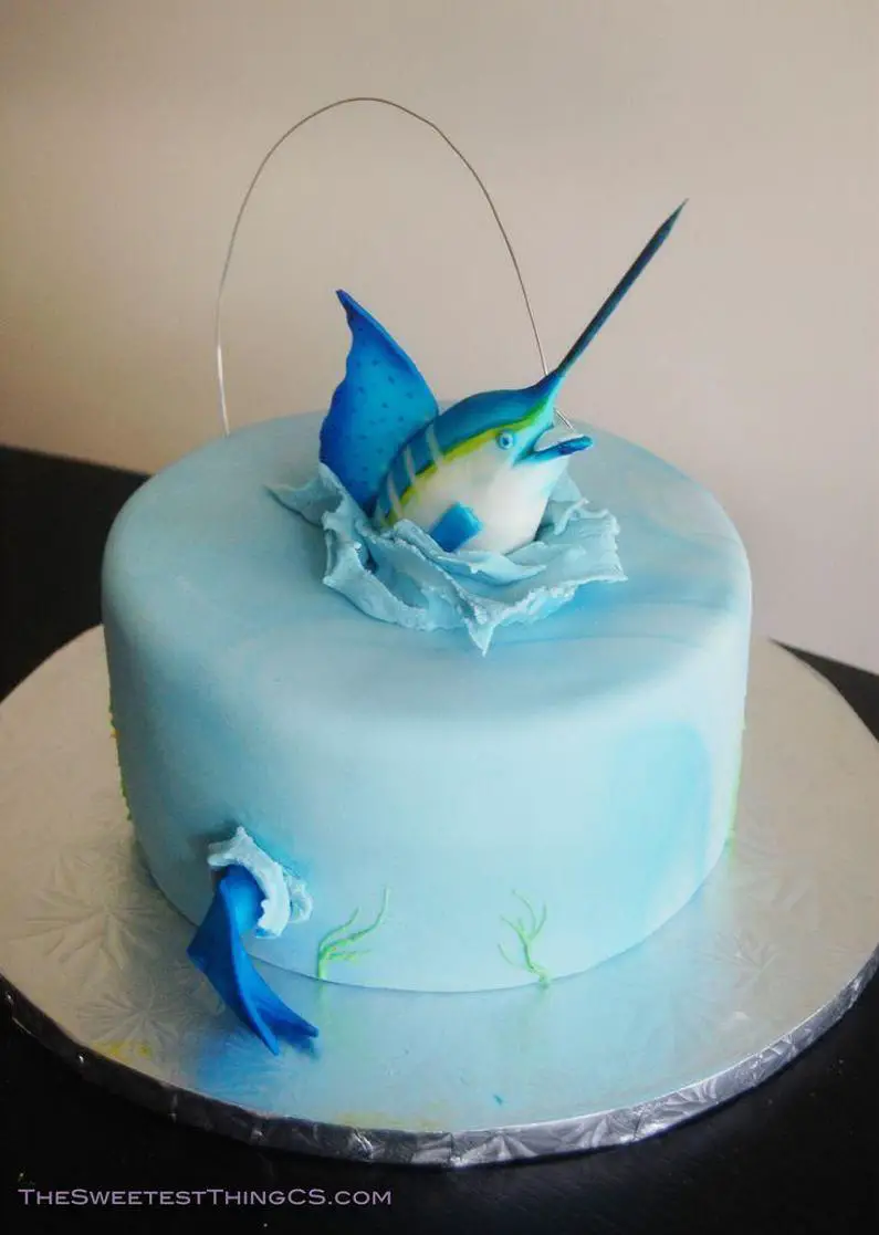 fishing birthday cakes