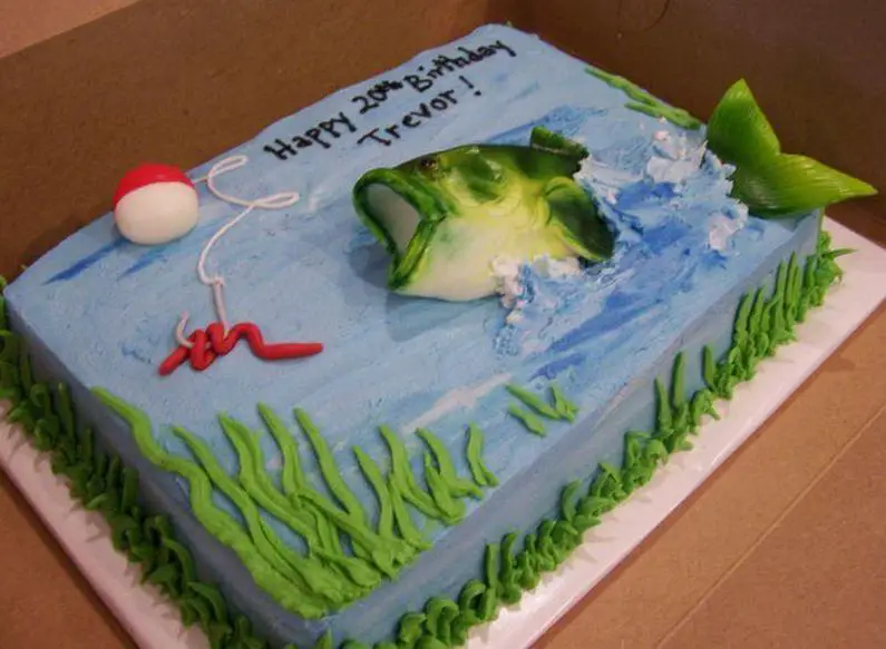 fishing themed birthday cakes