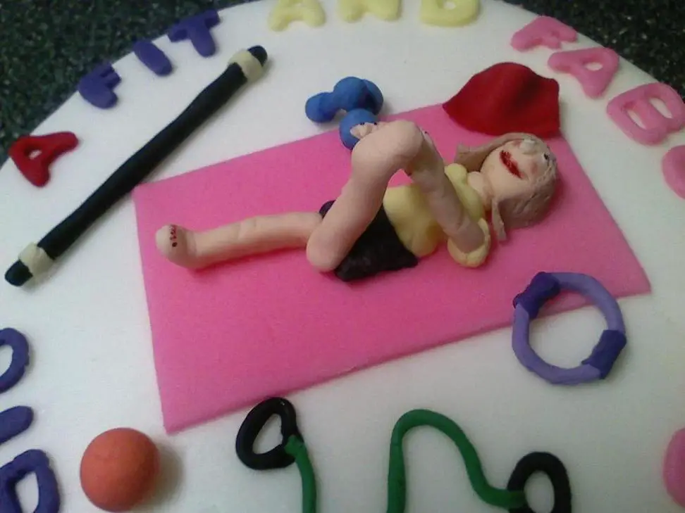 fitness themed birthday cakes