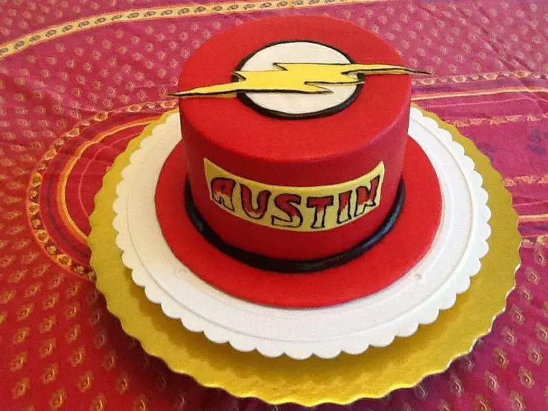 flash birthday cake