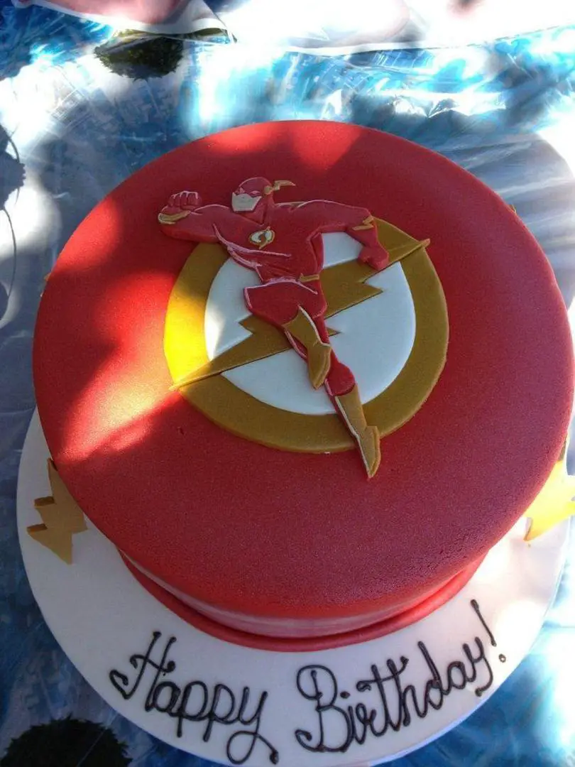flash birthday cake