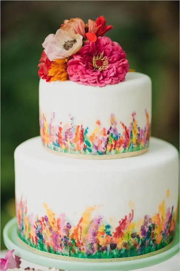flower garden birthday cake ideas