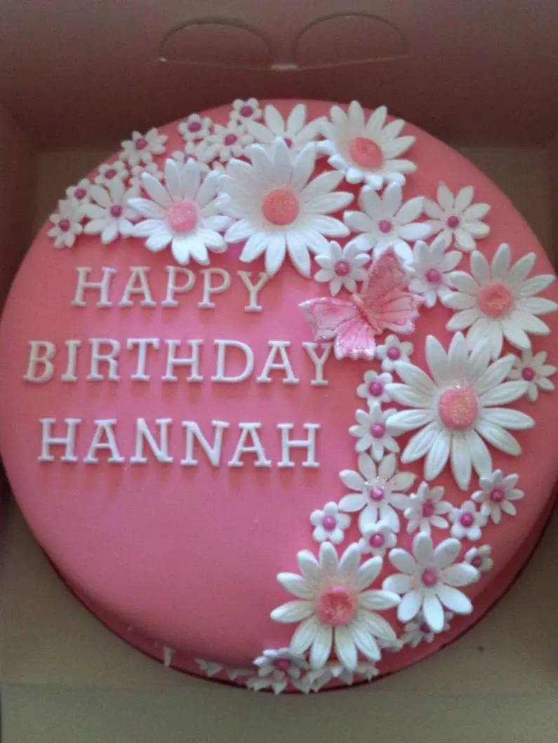 flowery birthday cakes