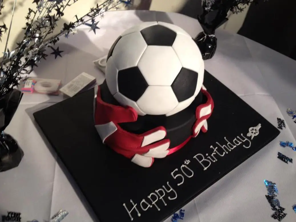 football birthday cakes for men