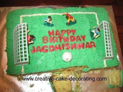 football field birthday cake