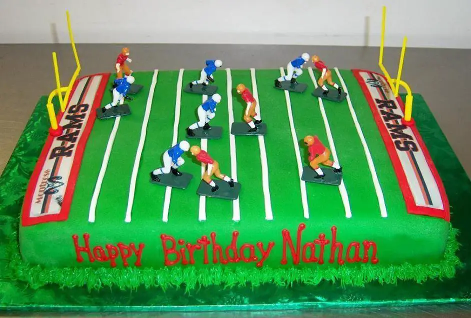 football field birthday cakes