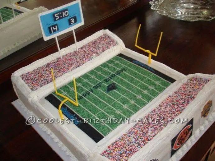 football stadium birthday cake