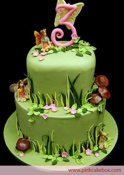 forest themed birthday cake
