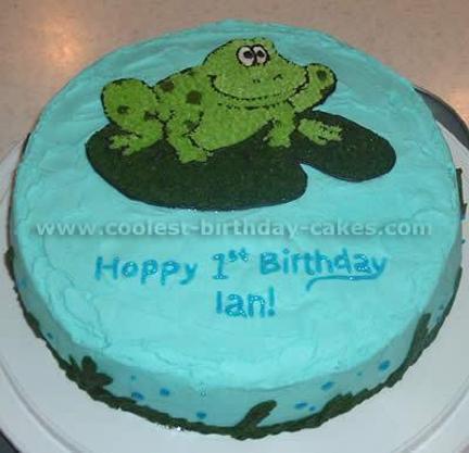 frog cakes for birthday