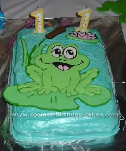frog cakes for birthday