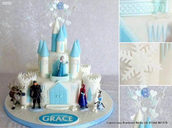 frozen castle birthday cake