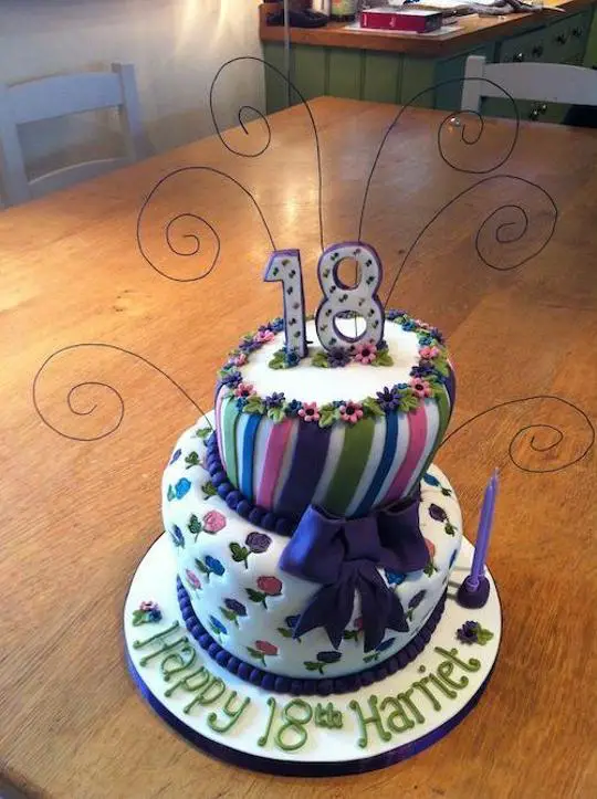 funky 18th birthday cakes