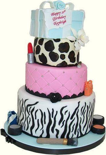 funky 21st birthday cakes