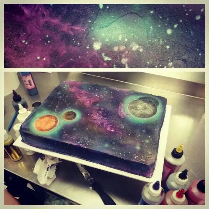 galaxy birthday cake