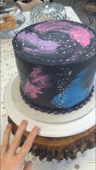 galaxy birthday cake