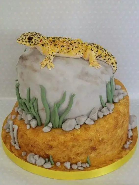 gecko birthday cake