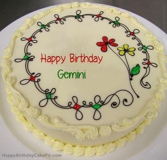 gemini birthday cakes
