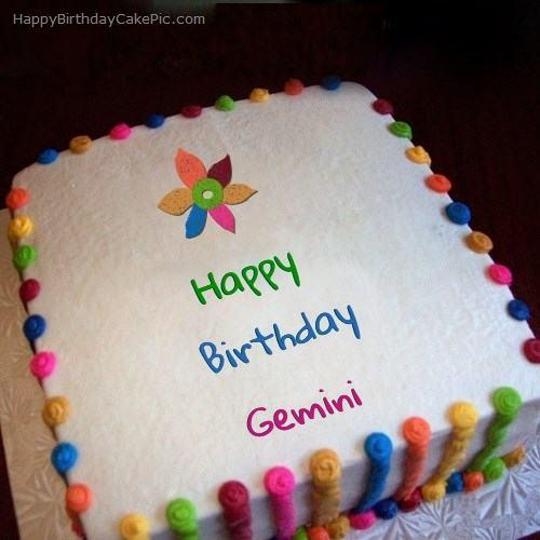 gemini birthday cakes