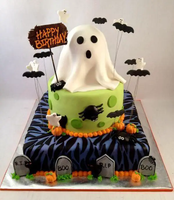 ghost birthday cake